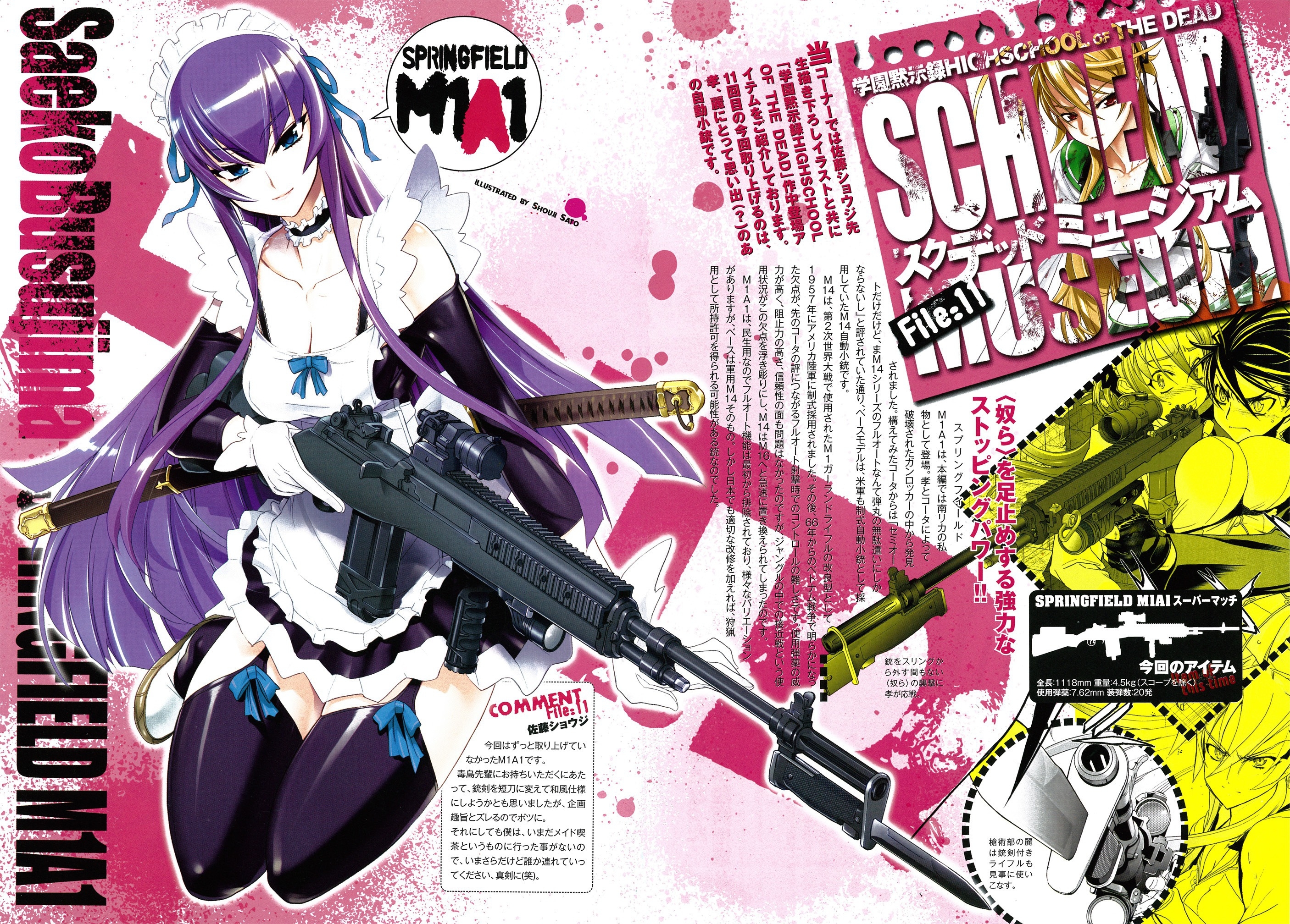 Highschool Of The Dead Saeko Wallpaper