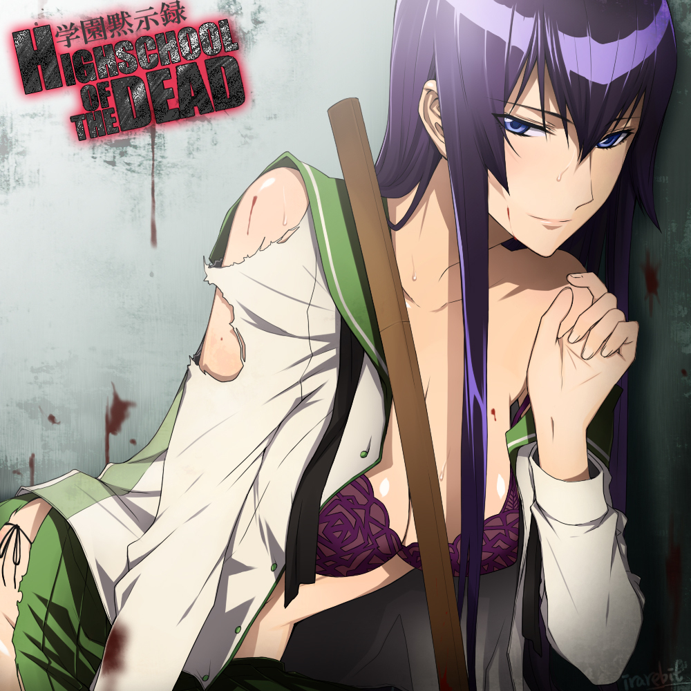 Highschool Of The Dead Saeko Wallpaper