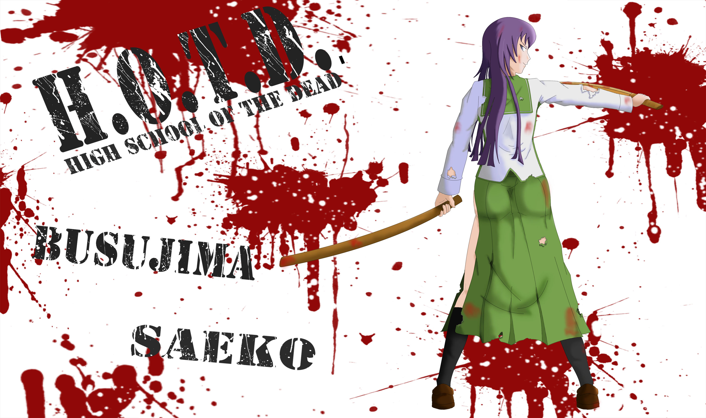 Highschool Of The Dead Wallpaper Saeko