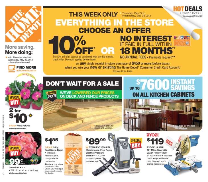 Home Depot Canada Flyer Vancouver