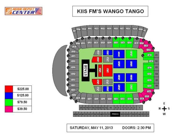 Home Depot Center Seating Chart