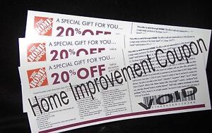 Home Depot Coupon 20