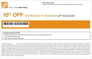 Home Depot Coupons 10