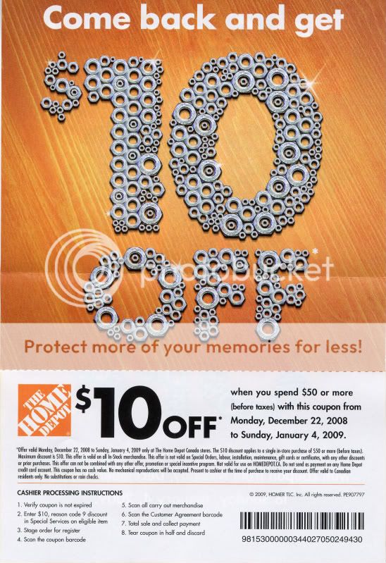 Home Depot Coupons 10