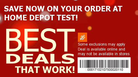 Home Depot Coupons April 2013