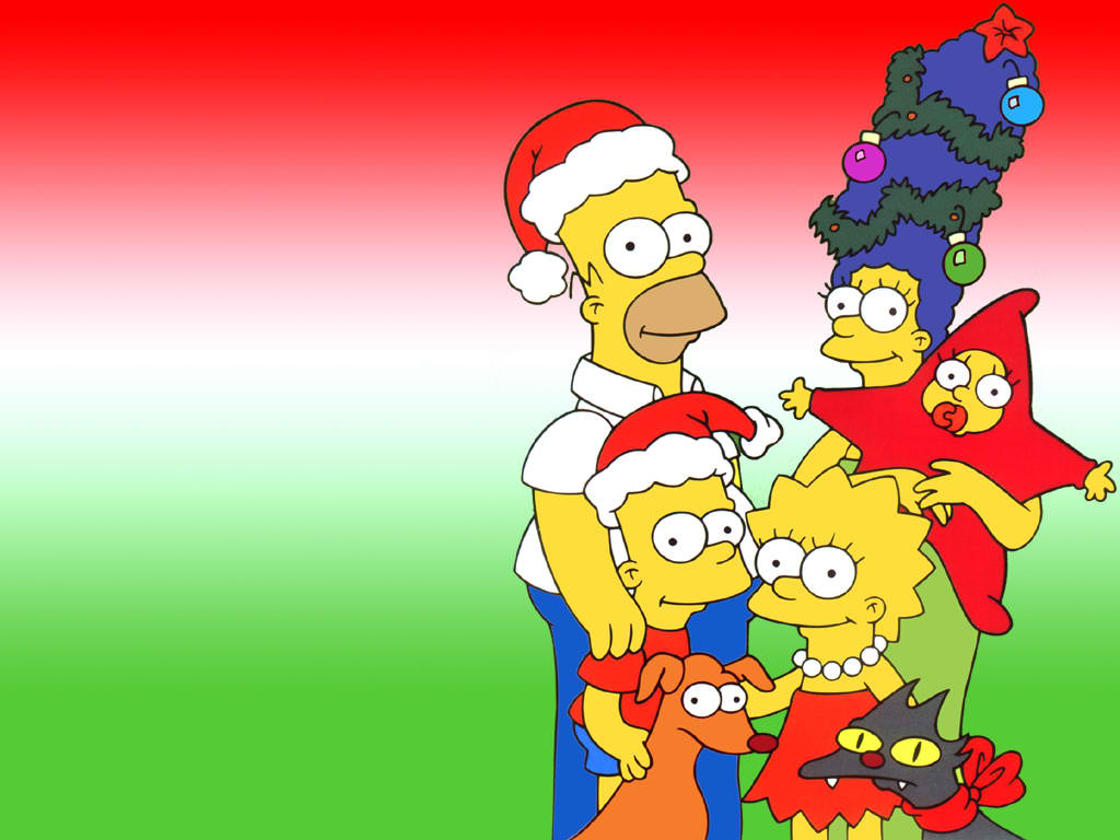 Homer Simpson Christmas Wallpaper