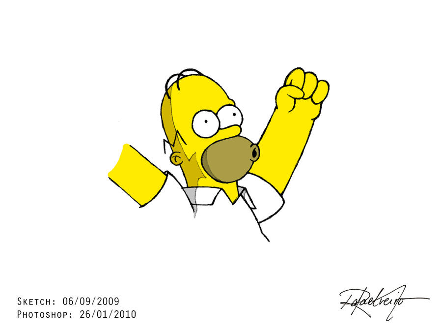 Homer Simpson Facebook Emoticon