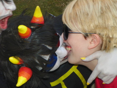 Homestuck Cosplayers Making Out