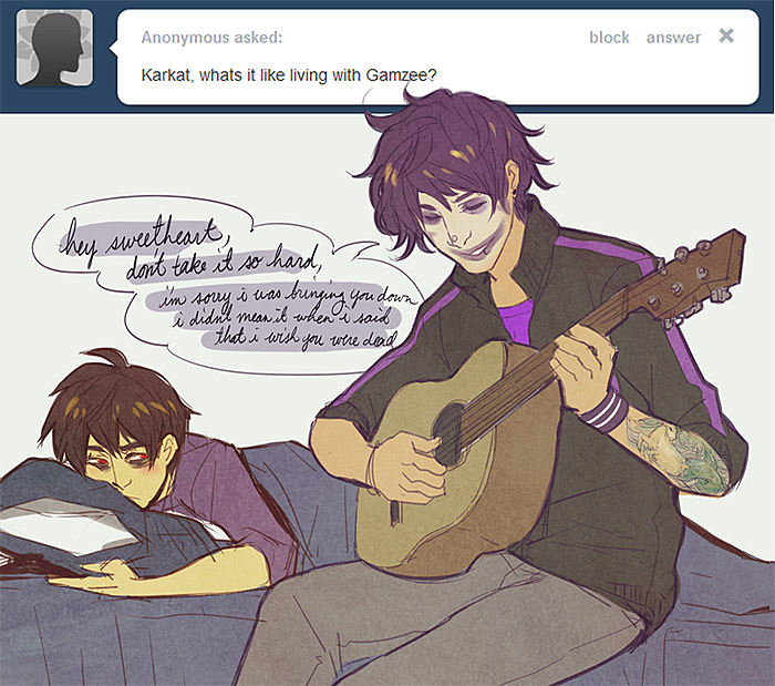 Homestuck Karkat And Gamzee