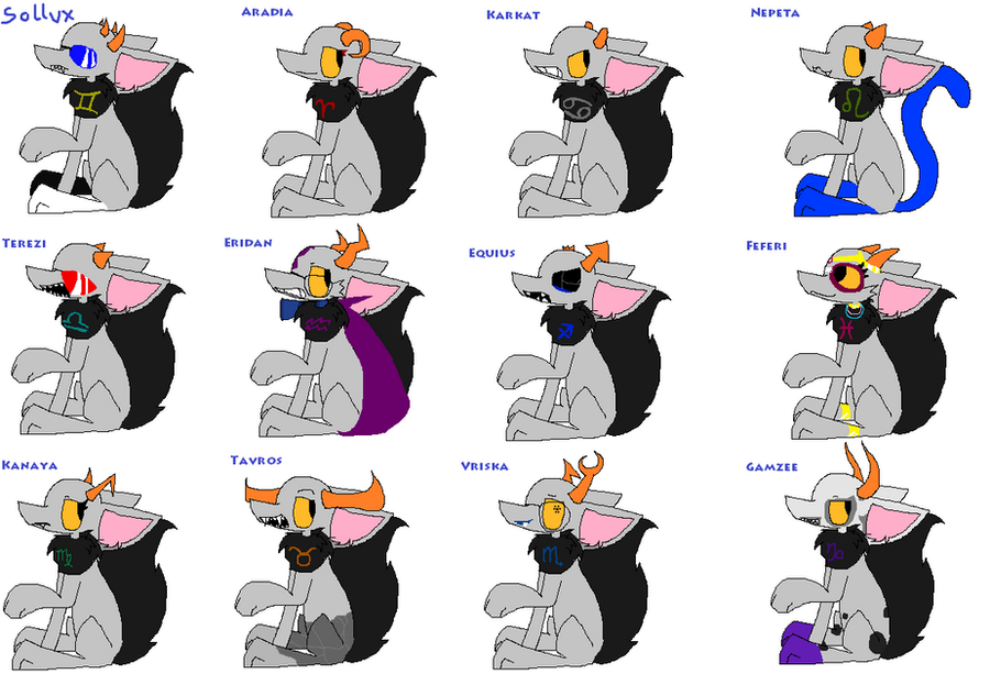 Homestuck Trolls Names