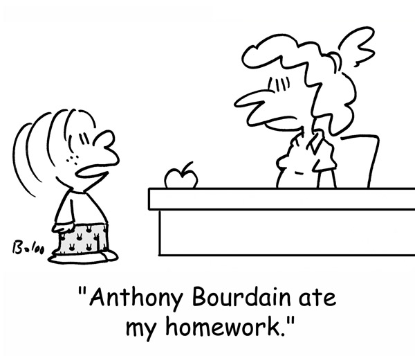 Homework Cartoon