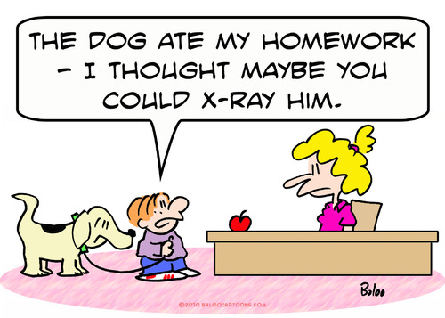 Homework Cartoon