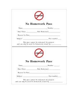 Homework Pass