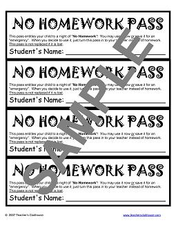 Homework Pass