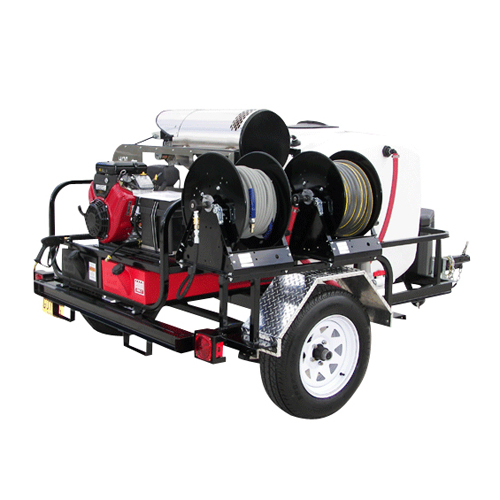 Hot Water Pressure Washer Trailer System