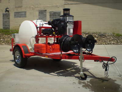 Hot Water Pressure Washer Trailer System