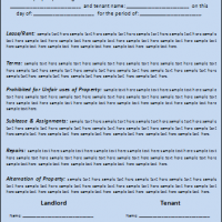 Housing Lease Agreement Template Free