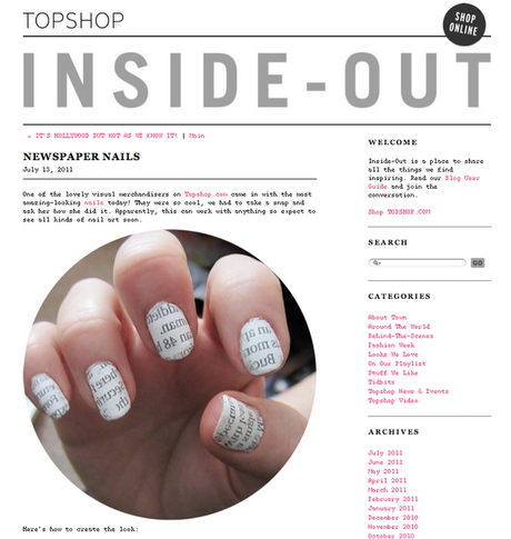 How To Do Newspaper Nails With Magazine