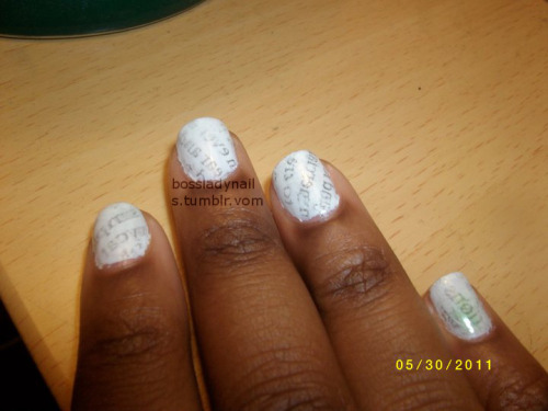 How To Make Newspaper Nails Darker