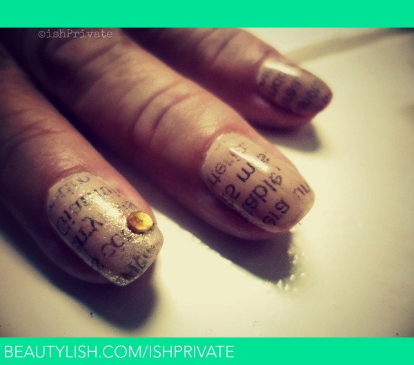 How To Make Newspaper Nails Darker