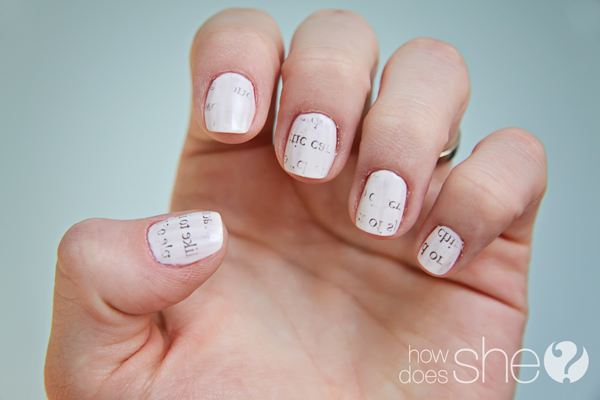 How To Make Newspaper Nails In 6 Steps