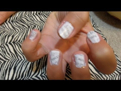 How To Make Newspaper Nails With Mouthwash