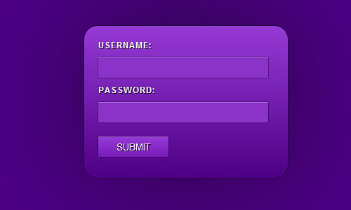 Html5 Login Form Template