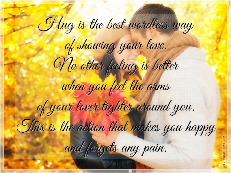 Hug Images Of Lovers With Quotes