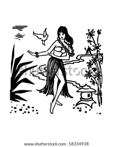 Hula Dancer Clipart