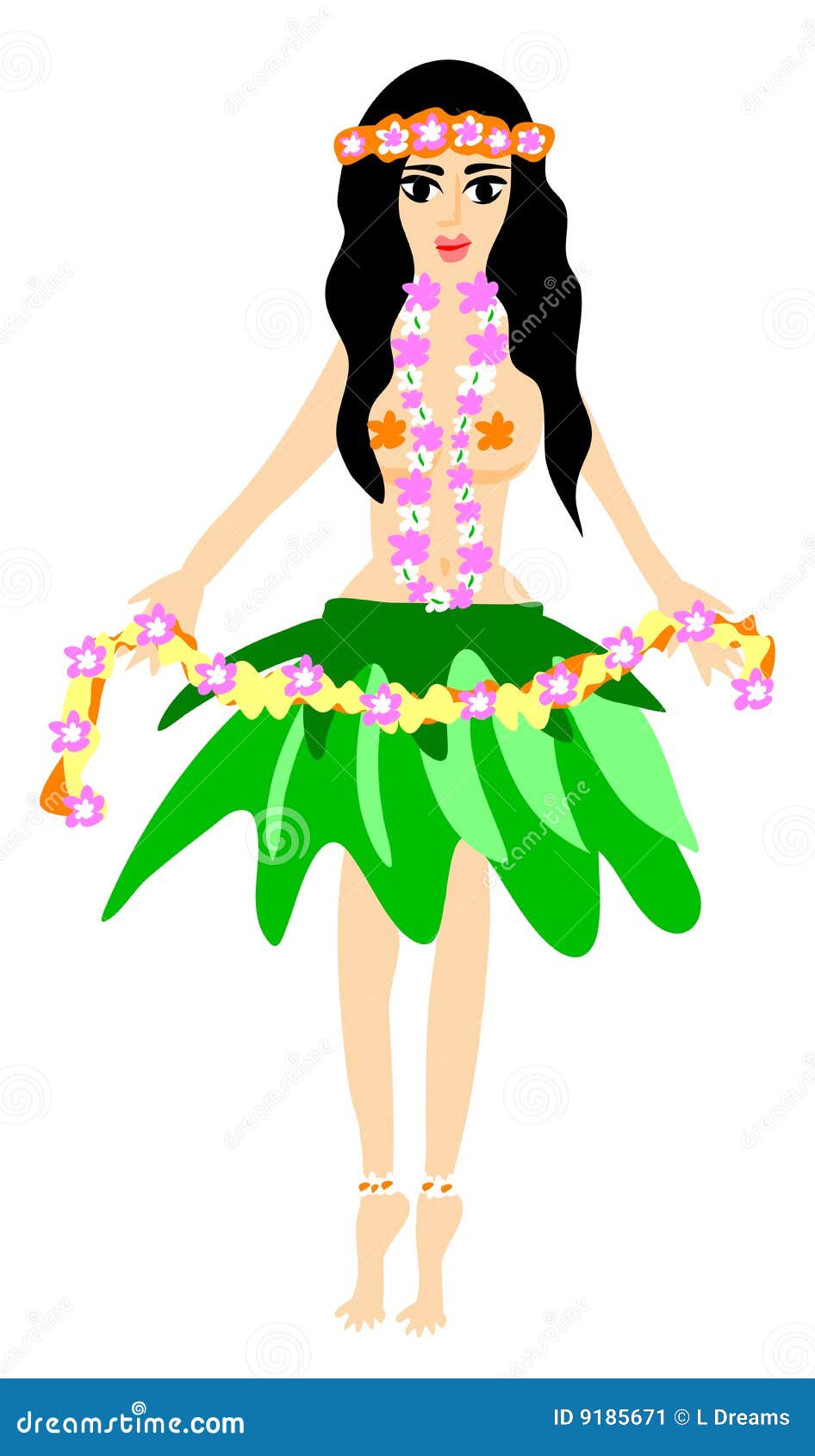 Hula Dancer Clipart