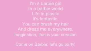 I Am A Barbie Girl Song Lyrics Youtube