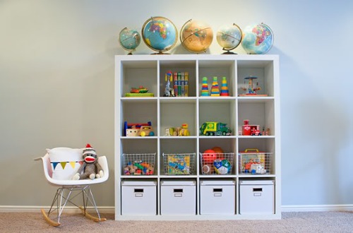 Ikea Shelves With Baskets