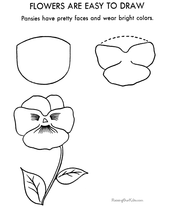 Images Of Flowers To Draw