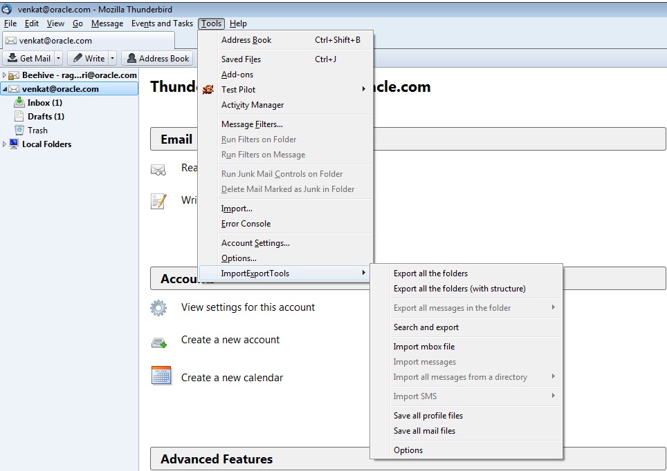 Importexporttools Thunderbird