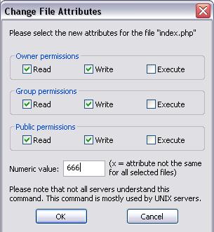 Index.html File Permissions