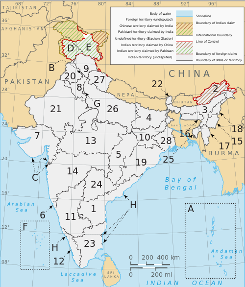 India Map Download With States