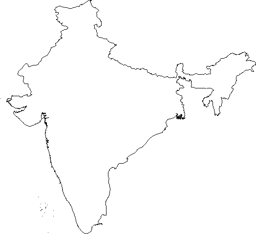 India Map Images Blank