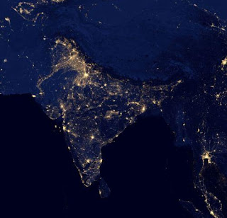 India Map Images In Night