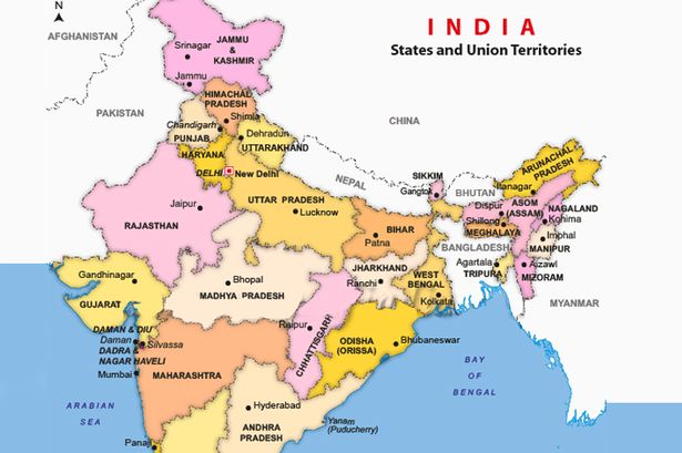 India Map Images In Night