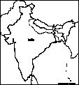 India Map Outline Black And White