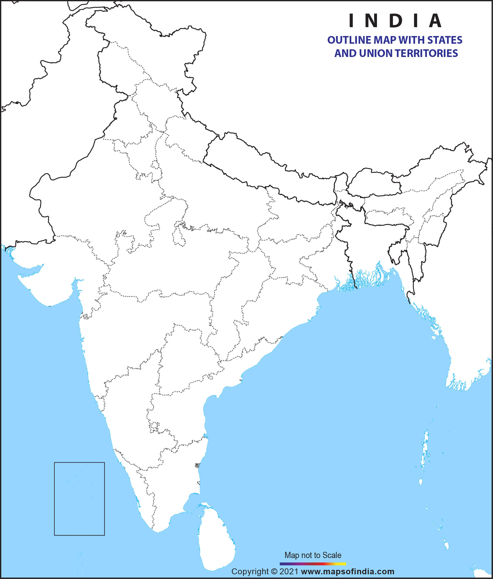 India Map Outline Hd