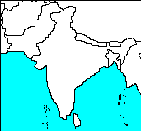 India Map Outline Printable