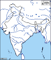 India Map Outline Printable