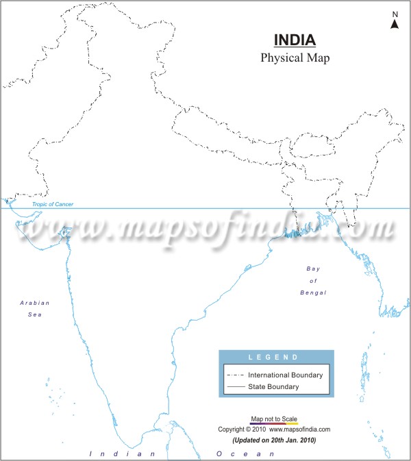 India Map Outline Printable