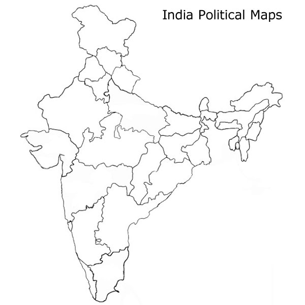 India Map Outline Printable