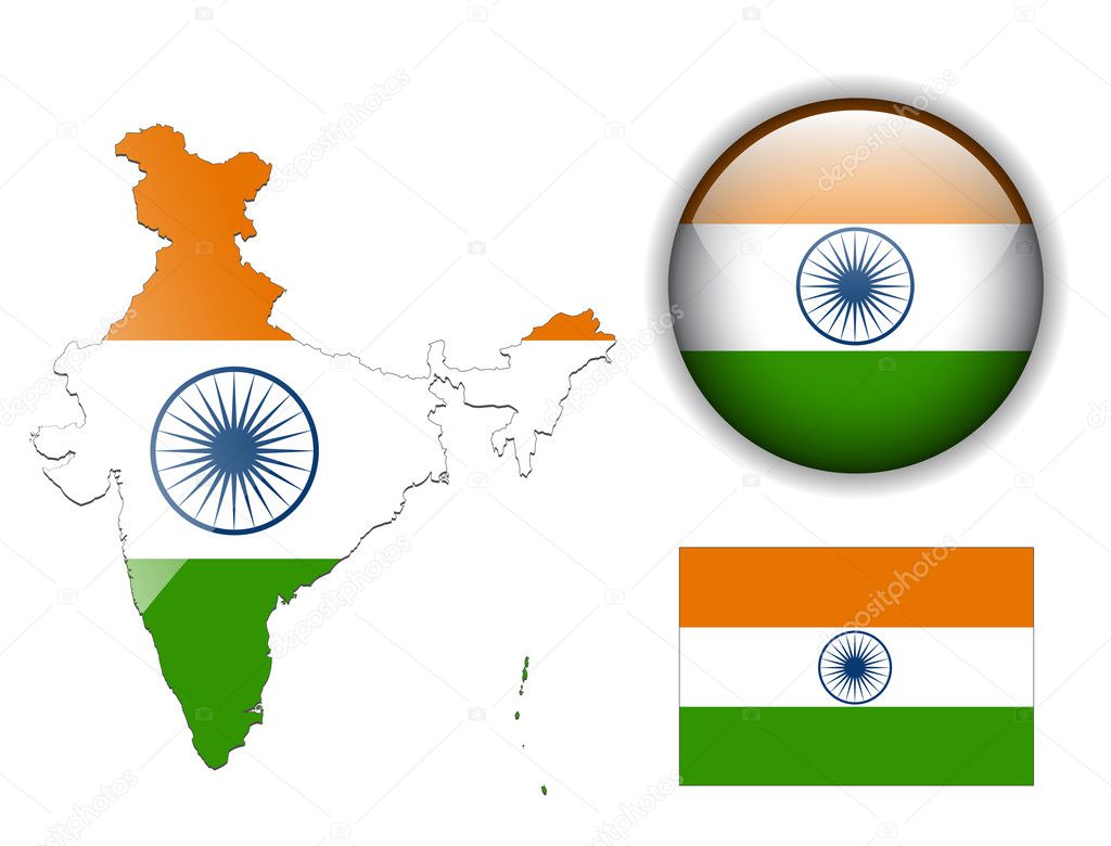 India Map Outline Vector