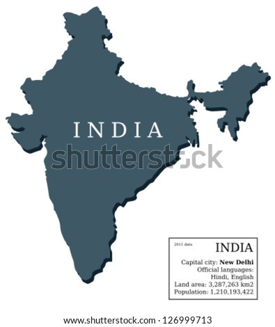 India Map Outline Vector