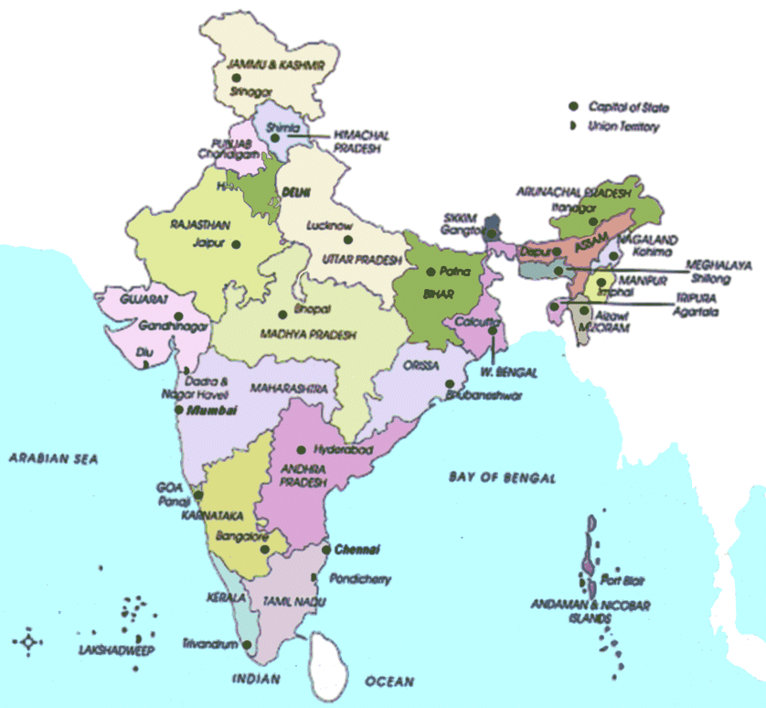 India Map Political Pdf