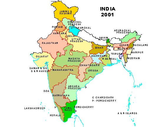 India Map Political Pdf