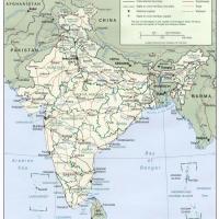 India Map Political With Capitals